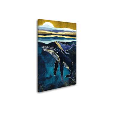 Картина-постер Студия фотообоев киты 50x80 см 2136656