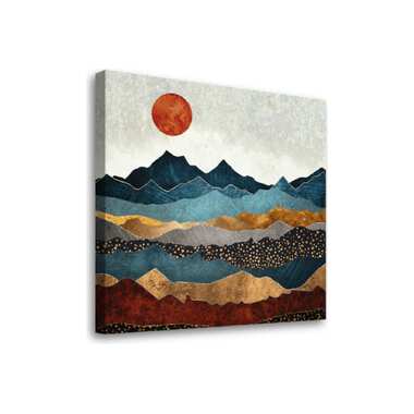 Картина-постер Студия фотообоев восход в горах 50x50 см 2336655