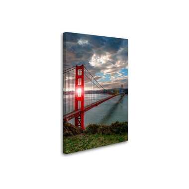 Постер Студия фотообоев Мост в Сан-Франциско, 80x50 см 2230360