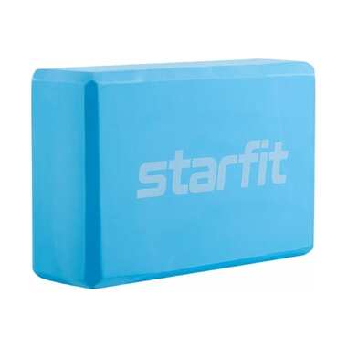 Блок для йоги Starfit YB-200 EVA, 8 см, 115 г, 22.5x15 см, синий пастель УТ-00018926