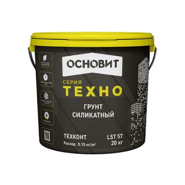 Силикатный грунт Основит ТЕХНО ТЕХКОНТ LST 57 20 кг 88589