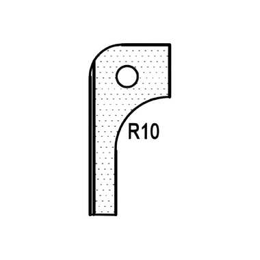 Нож радиусный T20312 R10 для 1473222212 ROTIS 744.T20312