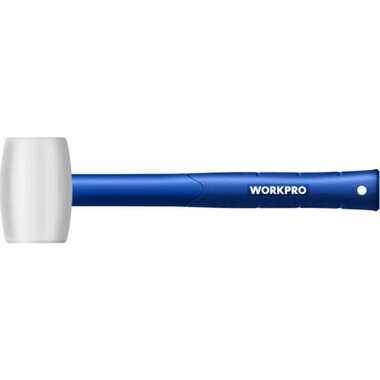 Резиновая киянка WORKPRO 450г, белая WP241040