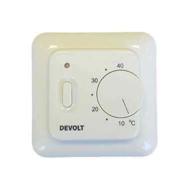 Терморегулятор Devolt TR-16m, 3.6 кВт, 16 А, бежевый DEVOLTTR16MB