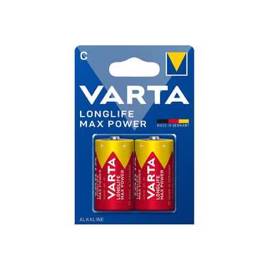 Батарейка Varta LONGLIFE MAX POWER (MAX TECH) LR14 C BL2 Alkaline 1.5V (2/20/200) 04714101402