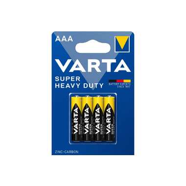 Батарейка Varta SUPERLIFE R03 AAA BL4 Heavy Duty 1.5V (2003) (4/48/240) 02003101414