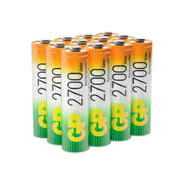 Аккумуляторные пальчиковые батарейки АА GP hr6 2700 mah/мАч ni-mh 12 штук в упаковке 270AAHC-B12