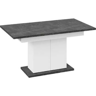 Раздвижной стол ТриЯ Детройт тип 1, Белый/Ателье темный 215174