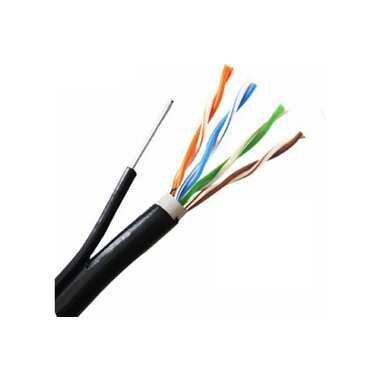 Кабель витая пара 5Bites express utp/solid/5e/24awg/copper/pvc+pe/black/outdoor/msgr/drum/305m US5525-305BPE-M