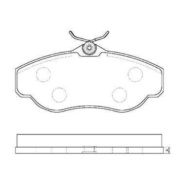 Колодки тормозные AV261 дисковые Avantech