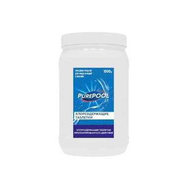Хлорсодержащие таблетки пролонгированного действия для бассейнов CEMMIX PurePool 1 кг 84735442