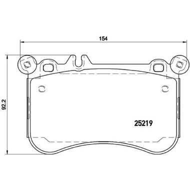 Колодки тормозные дисковые передние Mercedes-Benz E-Class W212 / S-Class W221 / CLS-Class W218 TRIALLI PF 150601