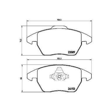 Колодки тормозные дисковые передние для автомобилей Peugeot 208 / 308 TRIALLI PF 4199