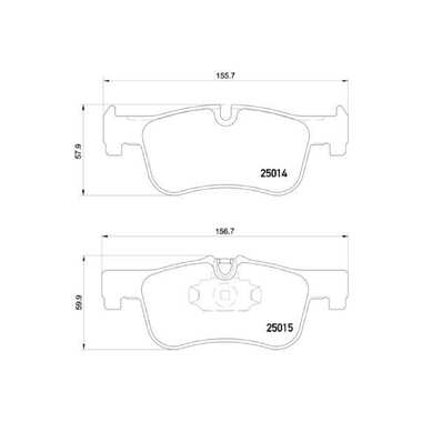 Колодки тормозные дисковые передние для автомобилей BMW 1 т/с Ate TRIALLI PF 4046