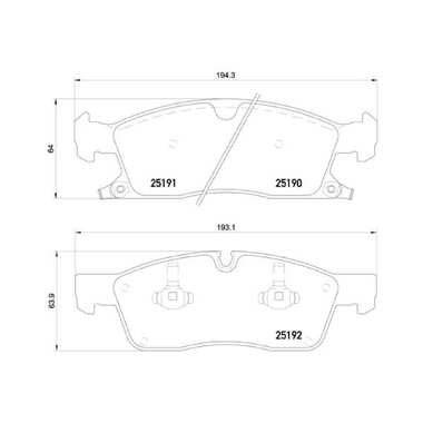 Колодки тормозные дисковые передние для автомобилей Jeep Grand Cherokee IV TRIALLI PF 4242