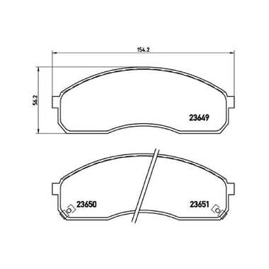 Колодки тормозные дисковые передние для автомобилей Kia Carnival TRIALLI PF 4244