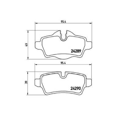 Колодки тормозные дисковые задние для автомобилей Mini Cooper S/D / Clubman TRIALLI PF 4294