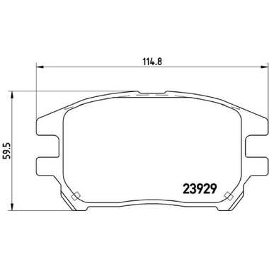 Колодки тормозные дисковые передние для автомобилей Lexus RX 3.0i TRIALLI PF 4357