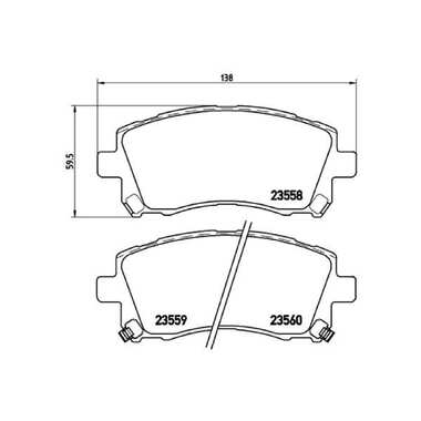 Колодки тормозные дисковые передние для автомобилей Subaru Forester / Outback TRIALLI PF 4326