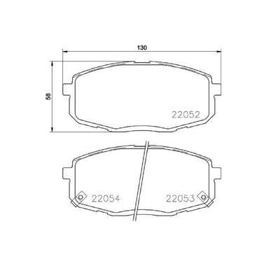 Колодки тормозные дисковые передние для автомобилей Hyundai Creta / Kia Cerato II TRIALLI PF 0813