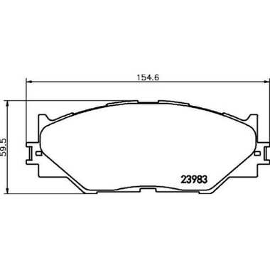 Колодки тормозные для автомобилей Lexus IS дисковые передние TRIALLI PF 4359