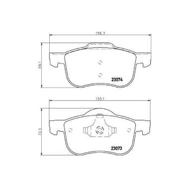 Колодки тормозные дисковые передние для автомобилей Volvo S60 /S80 /XC70 TRIALLI PF 4369