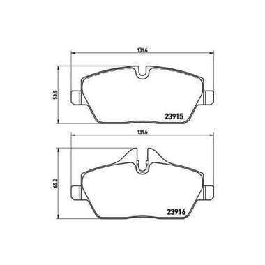 Колодки тормозные для автомобилей BMW 1 / Mini Cooper дисковые передние TRIALLI PF 4185