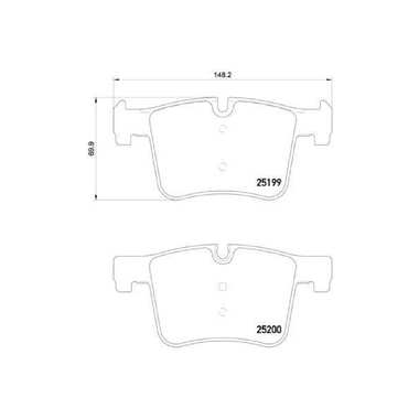 Колодки тормозные дисковые передние для автомобилей BMW 1 /3 т/с Bosch TRIALLI PF 4001