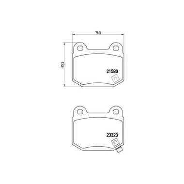 Колодки тормозные дисковые задние для автомобилей Mitsubishi Lancer Evo / Subaru Impreza WRX STi TRIALLI PF 4099