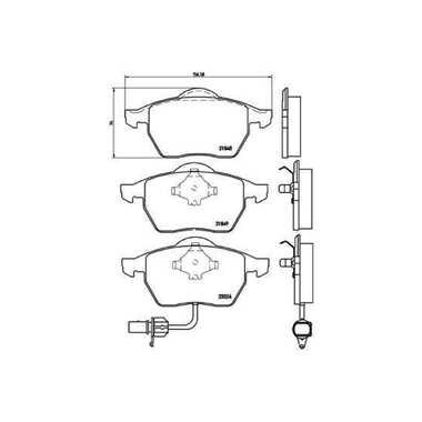 Колодки тормозные для автомобилей VW Sharan / Ford Galaxy дисковые передние TRIALLI PF 4207