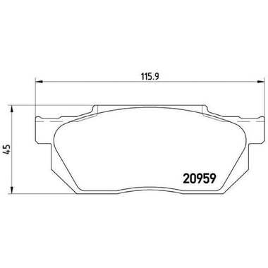 Колодки тормозные дисковые передние для автомобилей Honda Fit TRIALLI PF 4219