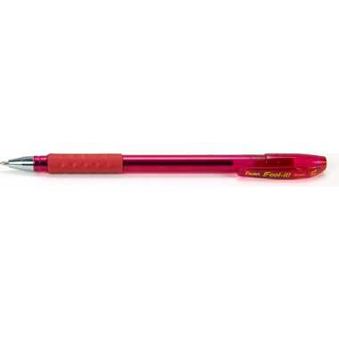 Шариковая ручка Pentel Feel it! d 1 мм 12 шт BX490-B красные чернила 671361