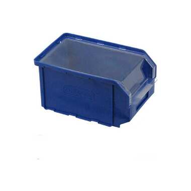 Пластиковый ящик с прозрачной крышкой СТАРКИТ 3,8 л, синий CК2-B