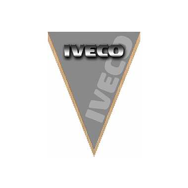 Треугольный вымпел IVECO фон серый SKYWAY S05101031