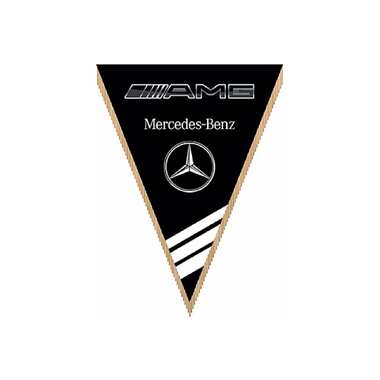 Треугольный вымпел Mersedes-Benz amg черный SKYWAY S05101058