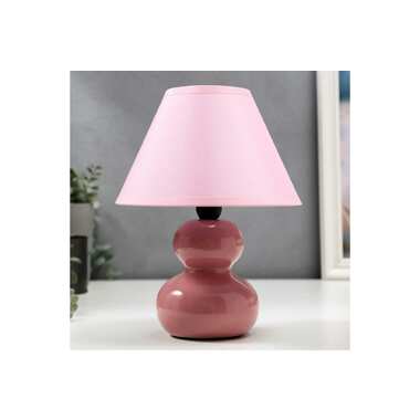 Настольная лампа RISALUX 16401/1PK E14 40Вт розовый 17х17х24 см 5448864