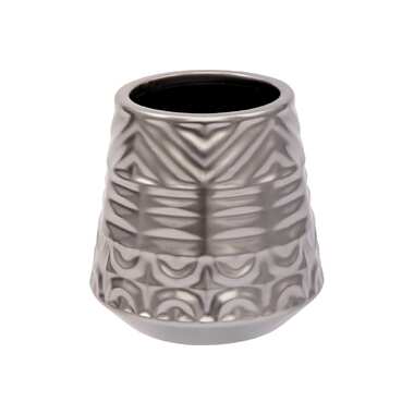 Декоративная ваза Вещицы орнамент, 120х120х120, серебряный Cha10-M