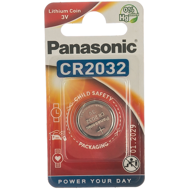 Дисковая литиевая батарейка CR2032 3В бл/1 Panasonic 5019068085138