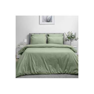 Комплект постельного белья Волшебная Ночь Smoke Green поплин, двуспальный, с наволочками 70/70 782122