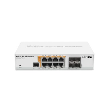 Коммутатор MikroTik CRS112-8P-4S-IN 8G 4SFP 8PoE+ управляемый (CRS112-8P-4S-IN)