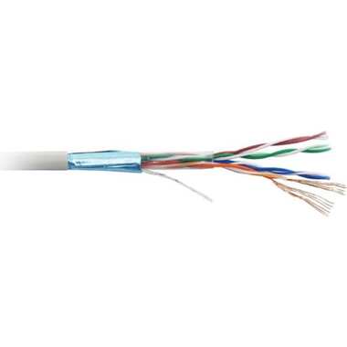 Патч-кордовый кабель FTP LANMASTER 4 пары, Категории 5e, LSZH, белый, 305м в кат., LAN-5EFTP-PT-LSZH-WH