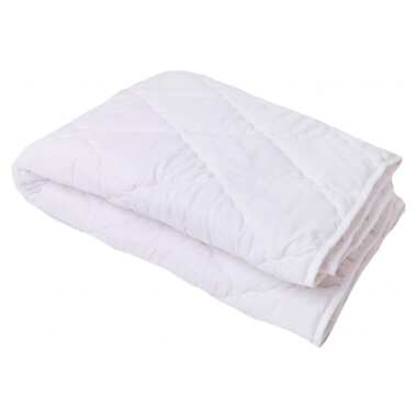 Одеяло Luscan 140x205 см холлофайбер, микрофибра стеганое с кантом белое 1485829