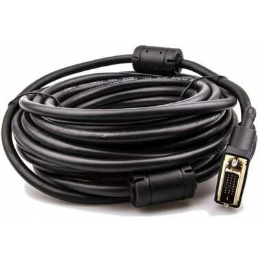 Кабель VCOM HDMI AM/DVI 24+1M, 10м, CU, 1080P@60Hz, 2F, CG484GD-10M