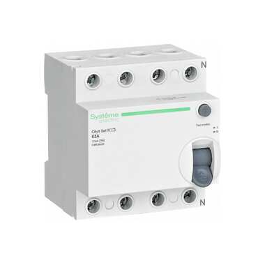 Выключатель дифференциального тока Systeme Electric City9 set вдт 63а 4p 30ма тип-ac 400в C9R36463