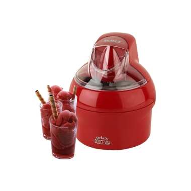Бескомпрессорная мороженица Nemox DOLCE VITA 1,1 ROSSA 220-240 V, 50 Hz, 15 W, объем 1.1 л, 700 гр, корпус пластик, цвет красный, чаша нержавеющая сталь 0034300298R01