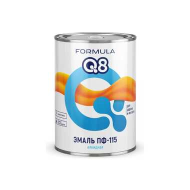 Эмаль ПРЕСТИЖ ПФ-115 FORMULA Q8 алкидная, глянцевая, 0.9 кг, фиолетовая 134944