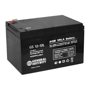 Аккумуляторная батарея GS12-12L 12В, 12Ач General Security GS12-12L GENERAL SECURITY
