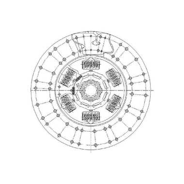 Диск сцепления ведомый MAN TGA (03-)/TGS I (08-)/TGX I (12-) / NEOPLAN Starliner (02-)/Tourliner (06-) TRIALLI FD 407