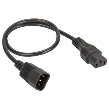 Кабель питания DKC дкс, iec320 c13 - iec320 c14, 1 м, сечение 3x1,5 мм R5CORD3410