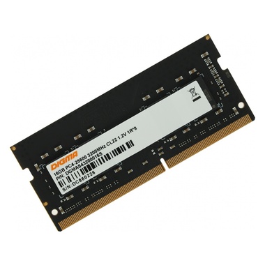 Модуль памяти Digma DDR4 SO-DIMM 3200MHz PC25600 CL22 - 16Gb DGMAS43200016S 1784389